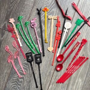 Colorful Drink Stirrer Collection